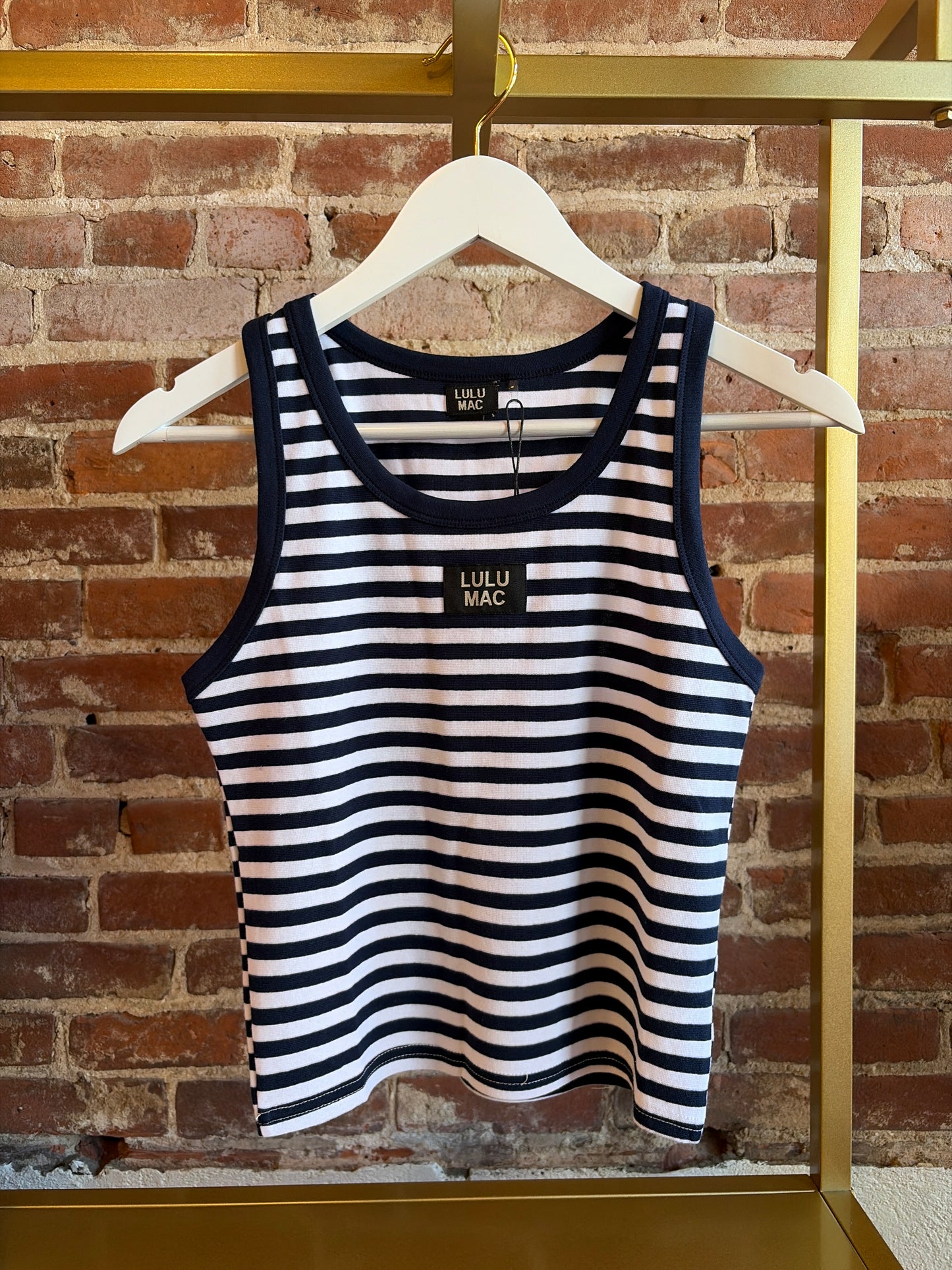 Striped Lulu Mac Tank Top