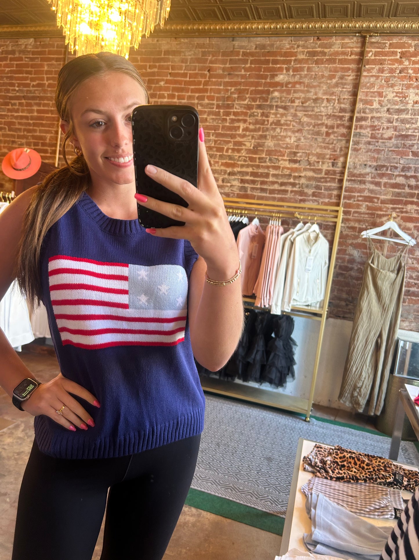 Navy flag tank