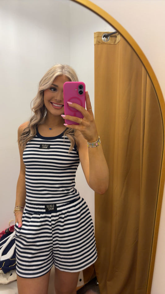 Striped Lulu Mac Tank Top