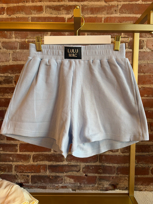 Lulu Mac Blue Knit Shorts