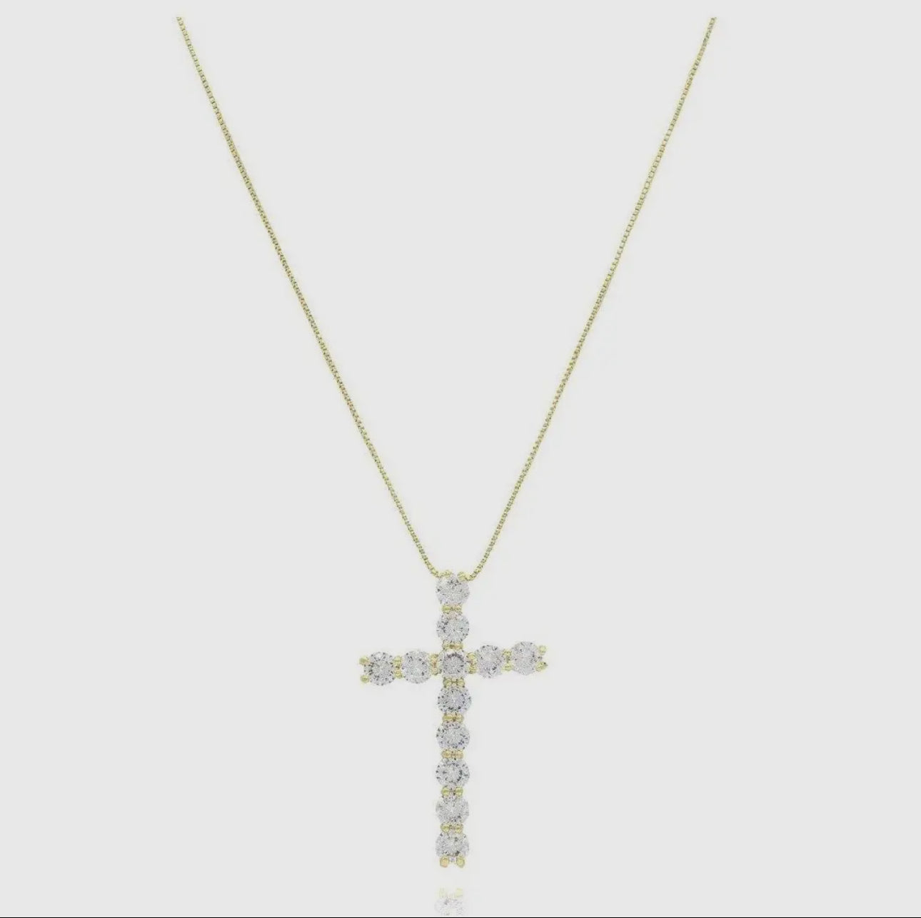Angela Gold Cross necklace