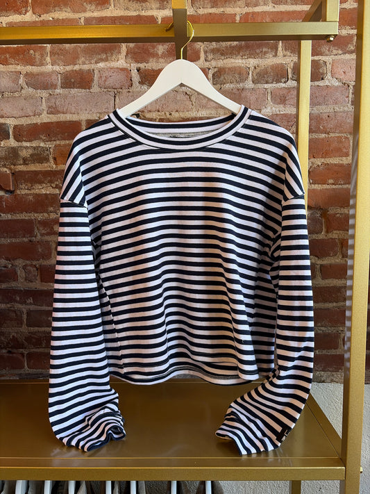 Striped Lulu Mac Top