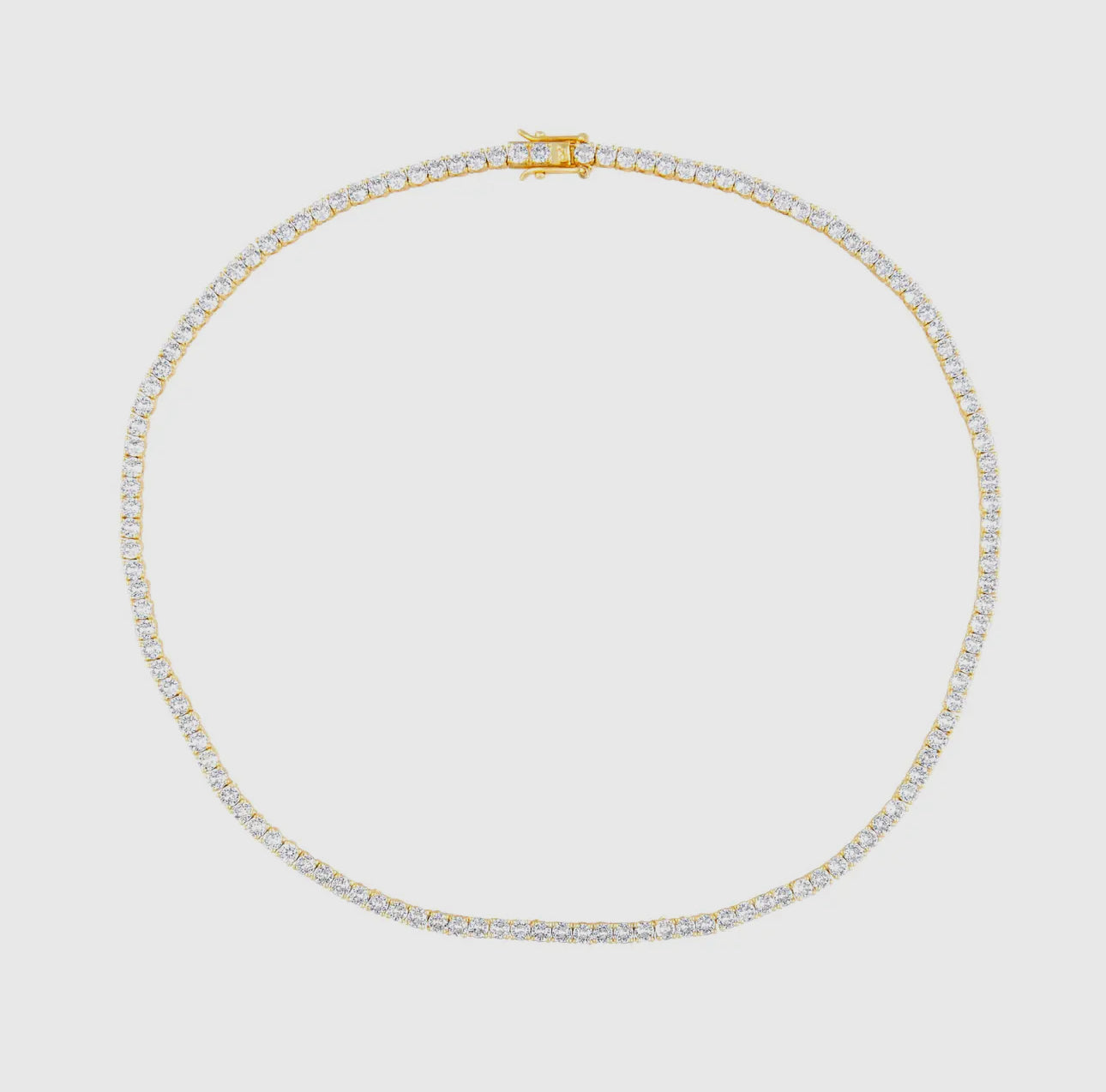 Angela Gold 16” tennis necklace