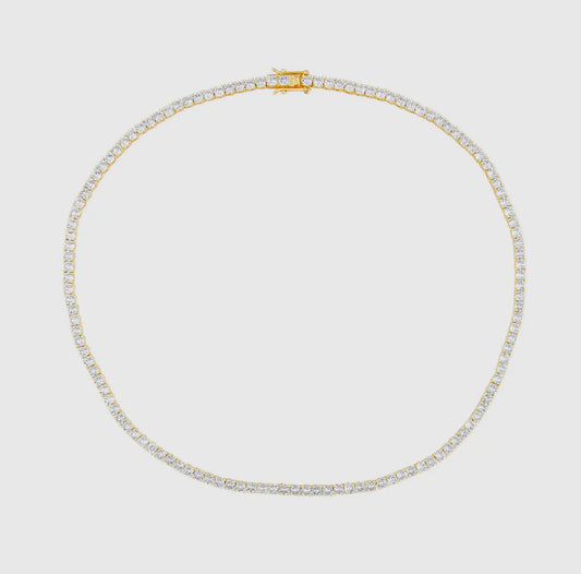 Angela Gold 16” tennis necklace