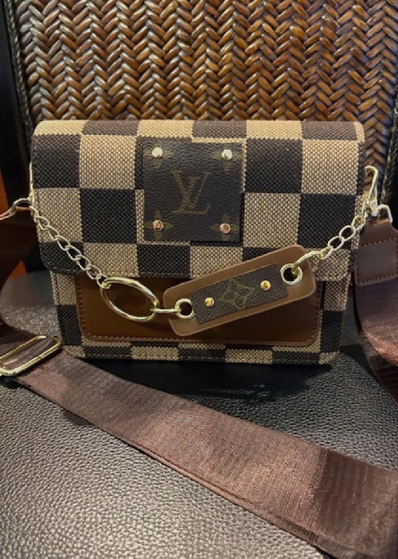 LV embellished cross body