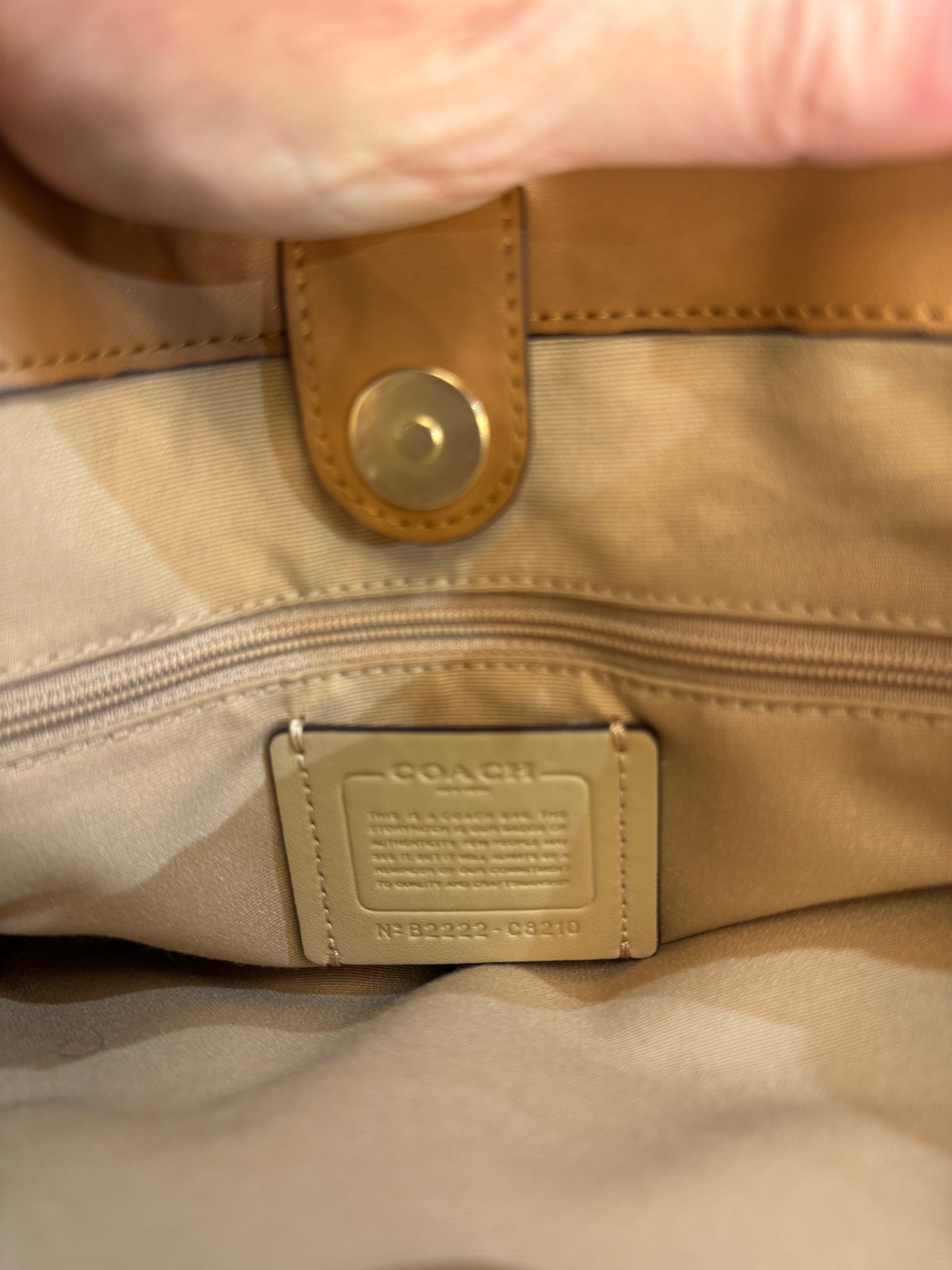 Authentic coach purse