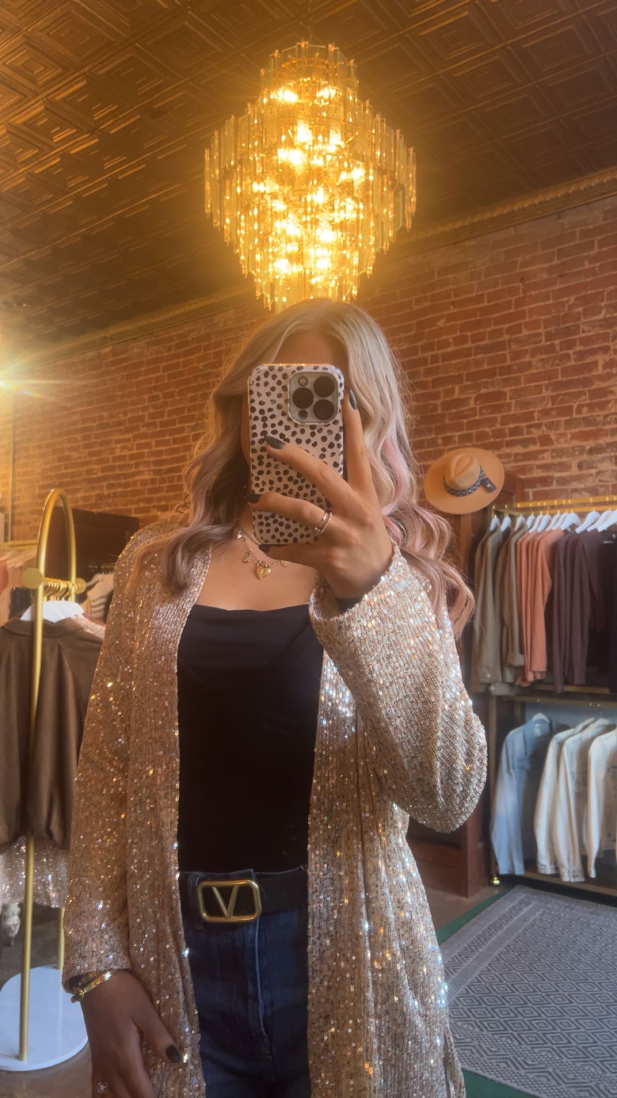 Sequin Sweater￼